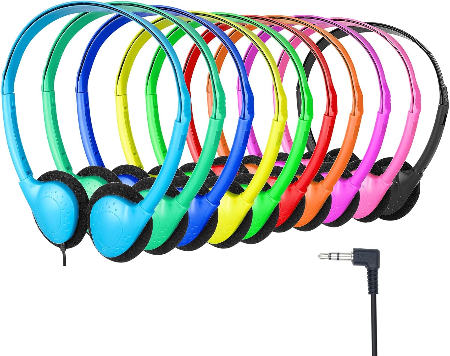 Kids Headphones Bulk 30 Pack for School Classroom Students