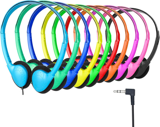 Kids Headphones Bulk 30 Pack for School Classroom Students