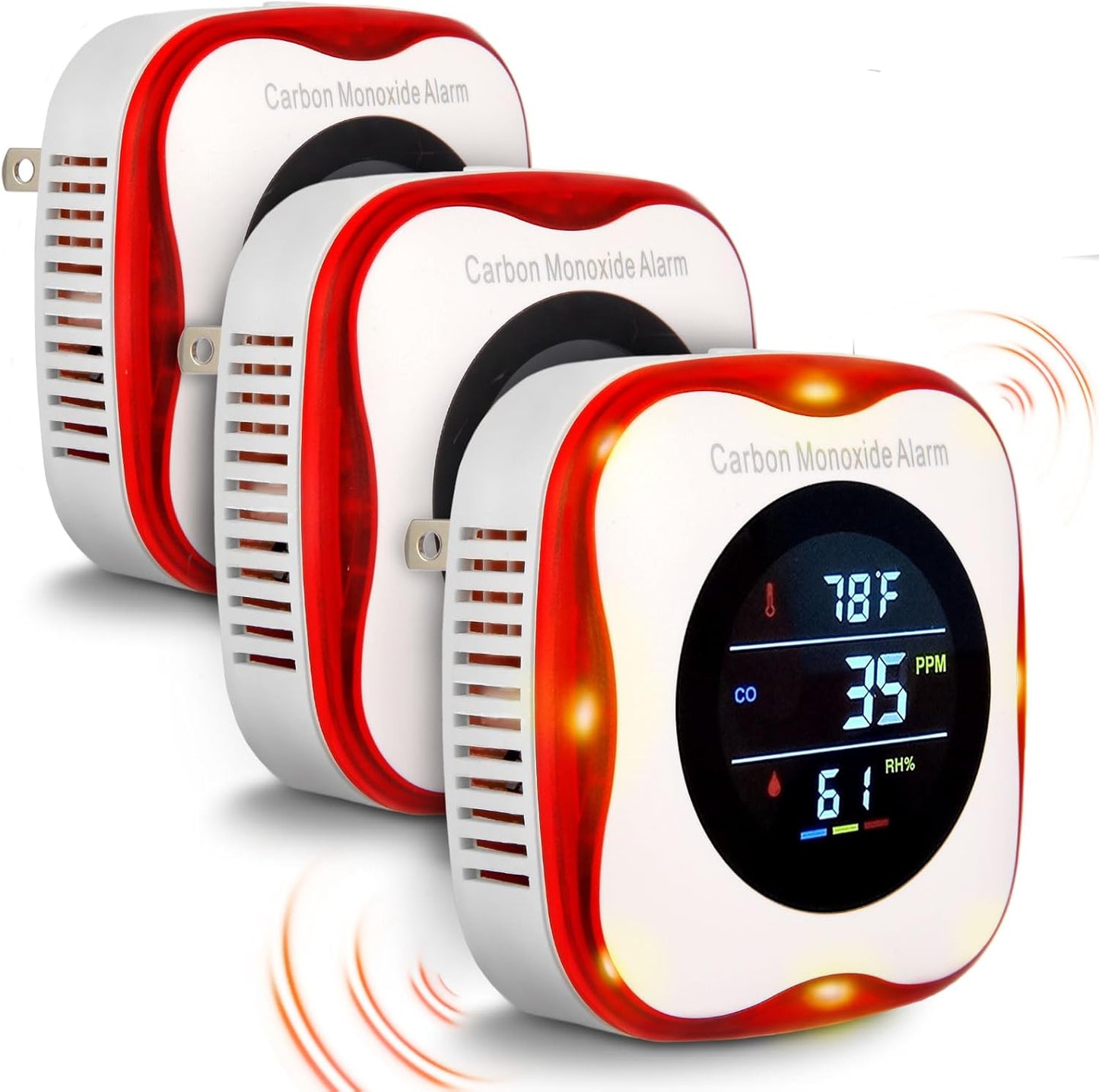 Plug-in Carbon Monoxide Detector with Real-time Display for Safety