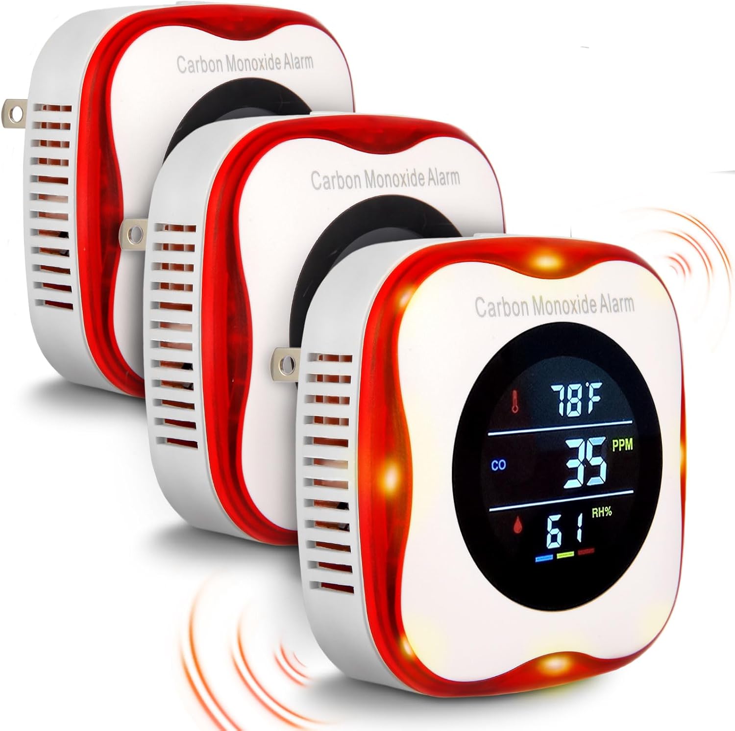 Plug-in Carbon Monoxide Detector with Real-time Display for Safety