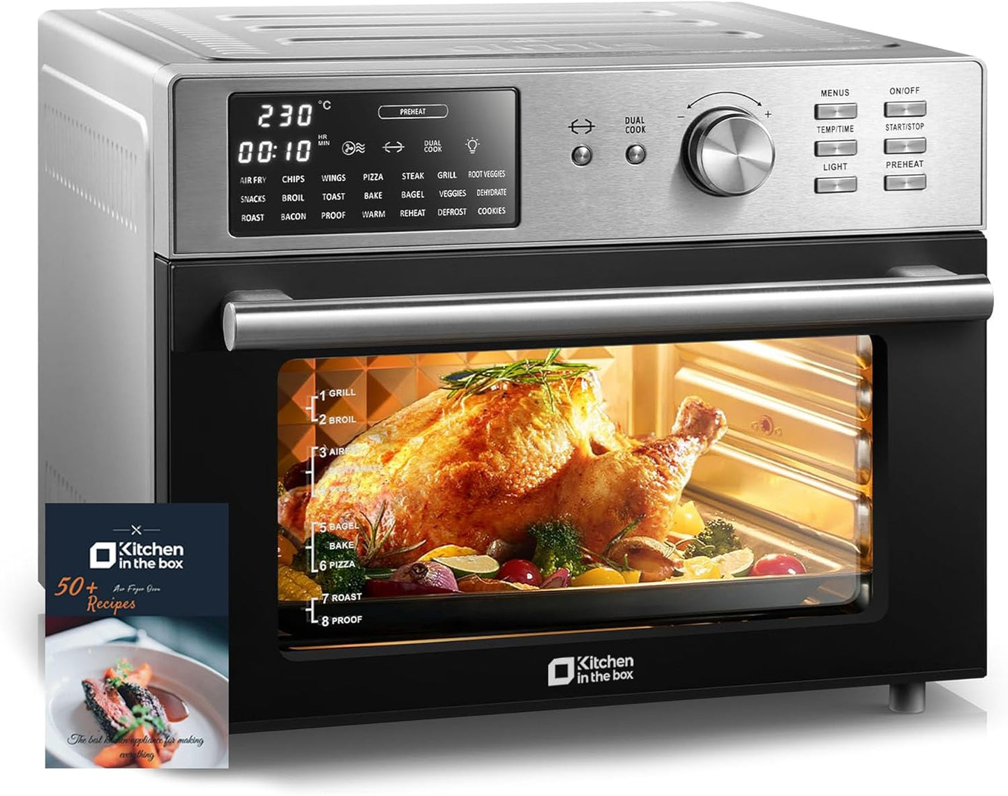 32QT Extra Large Air Fryer Toaster Oven Combo for Healthy Cooking