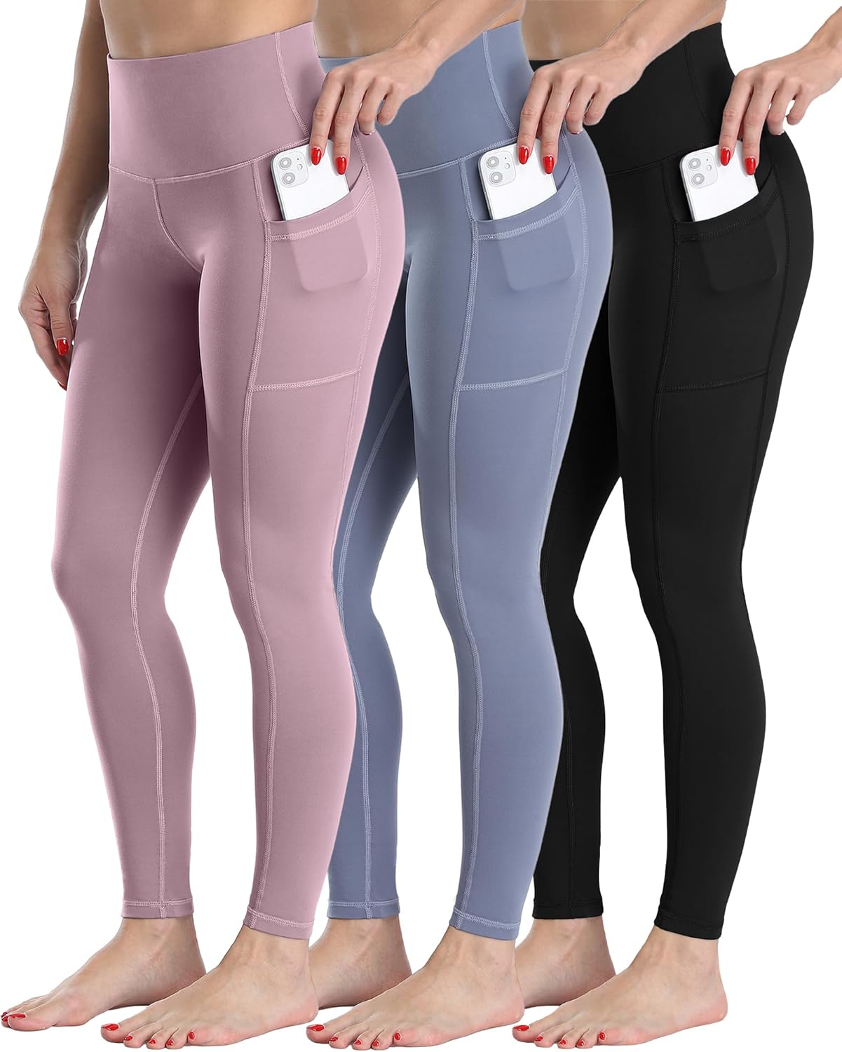 Fleece Lined Leggings for Women with Pockets - Winter Warmth