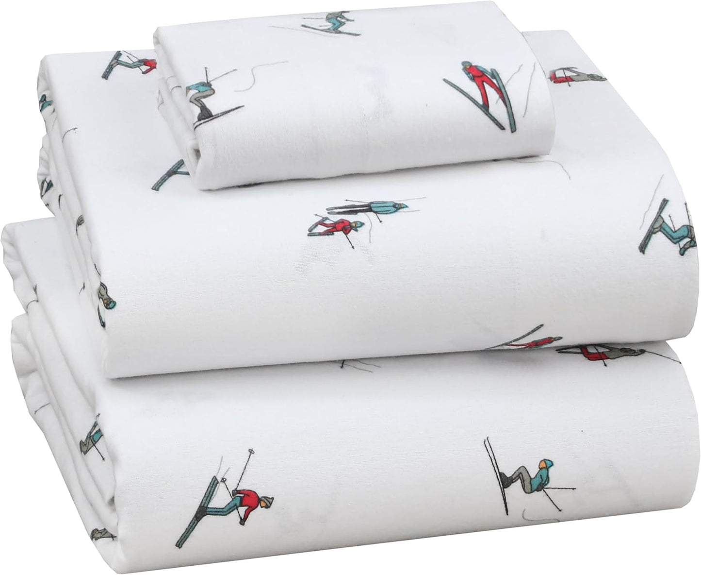 RUVANTI Flannel Sheets Twin Size - Cozy 100% Cotton Bedding Set