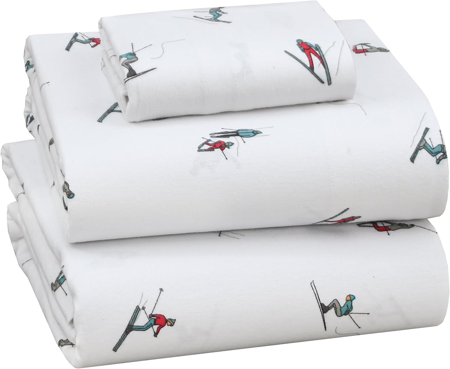 RUVANTI Flannel Sheets Twin Size - Cozy 100% Cotton Bedding Set