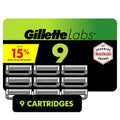 GilletteLabs Razor Blade Refills 9 Count - Ultimate Precision Trimmer