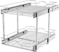 OCG 2 Tier Pull Out Cabinet Organizer (15.5 in W x 21 in D) - Easy