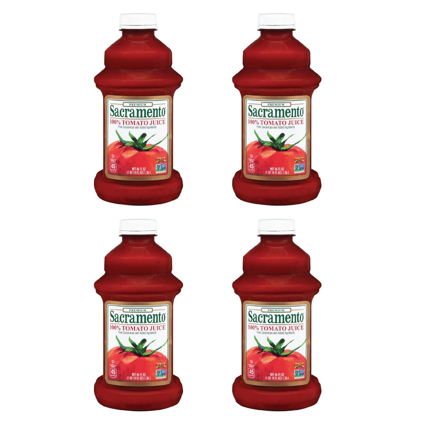 Sacramento Tomato Juice, Kosher, Gluten Free, No HFCS, 46 Ounce