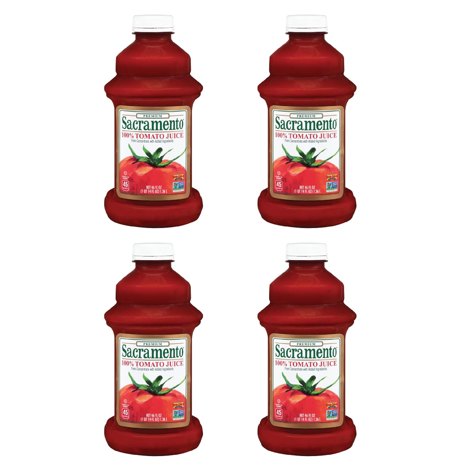 Sacramento Tomato Juice, Kosher, Gluten Free, No HFCS, 46 Ounce
