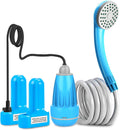 innhom Portable Shower Camping Shower Pump - Rechargeable 2-Battery
