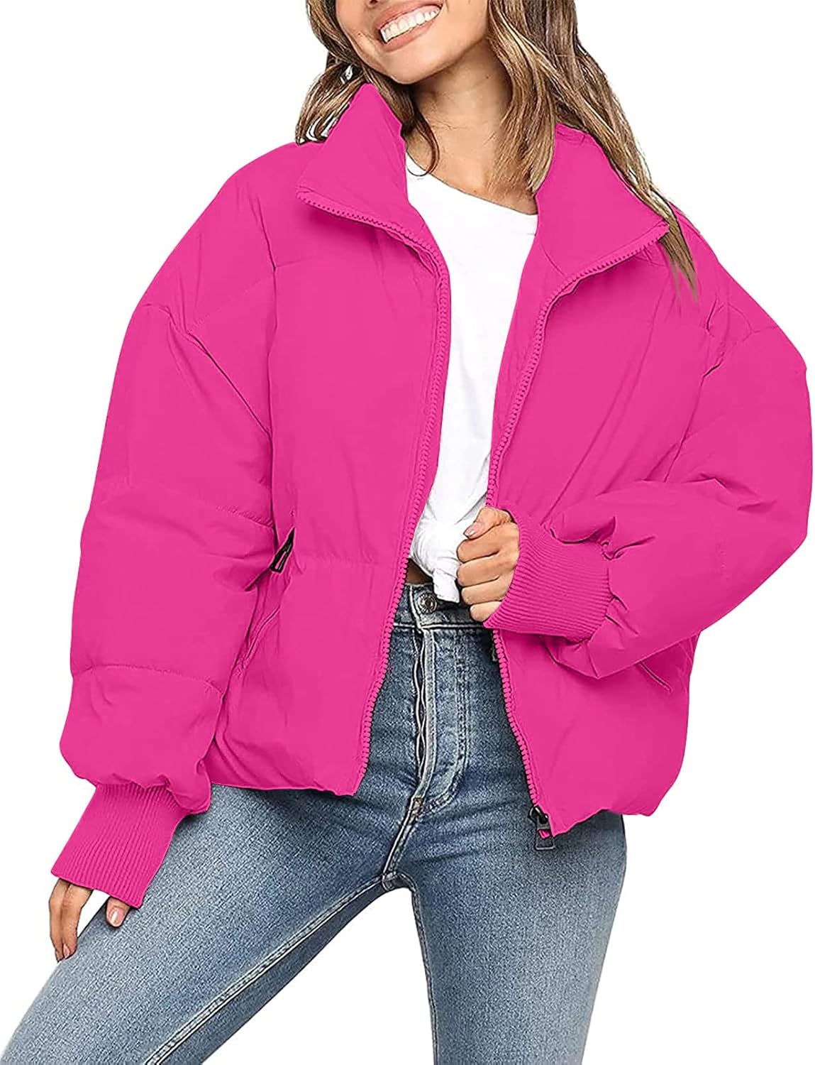MEROKEETY Women's Winter Long Sleeve Zip Puffer Jacket Review