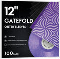 Gatefold Record Album Outer Sleeves 100pcs - Clear 3 mil Protectors