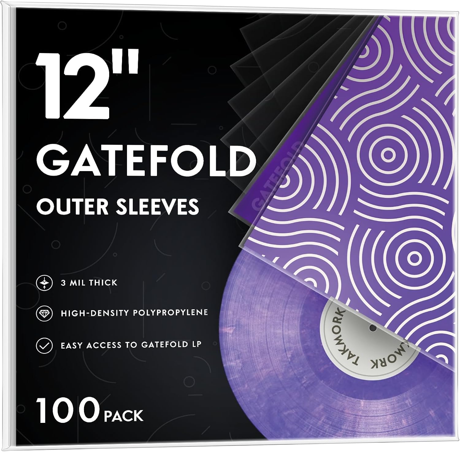 Protect Your Vinyl with TAKMORK Gatefold Record Sleeves 100pcs