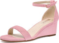Wedge Sandals Heels for Women Open Toe with Ankle Strap