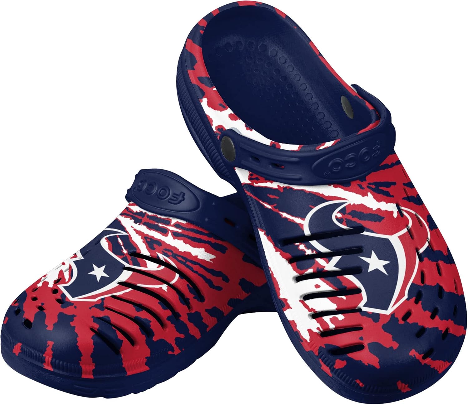 FOCO Mens NFL Team Logo Tie-dye Garden Water Sandals Shoes