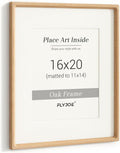 16 x 20 Picture Frame Natural Oak Wooden Frame - Handcrafted Quality