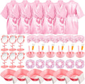 Girls Spa Party Robes 6 Set - Complete Kids Spa Kit