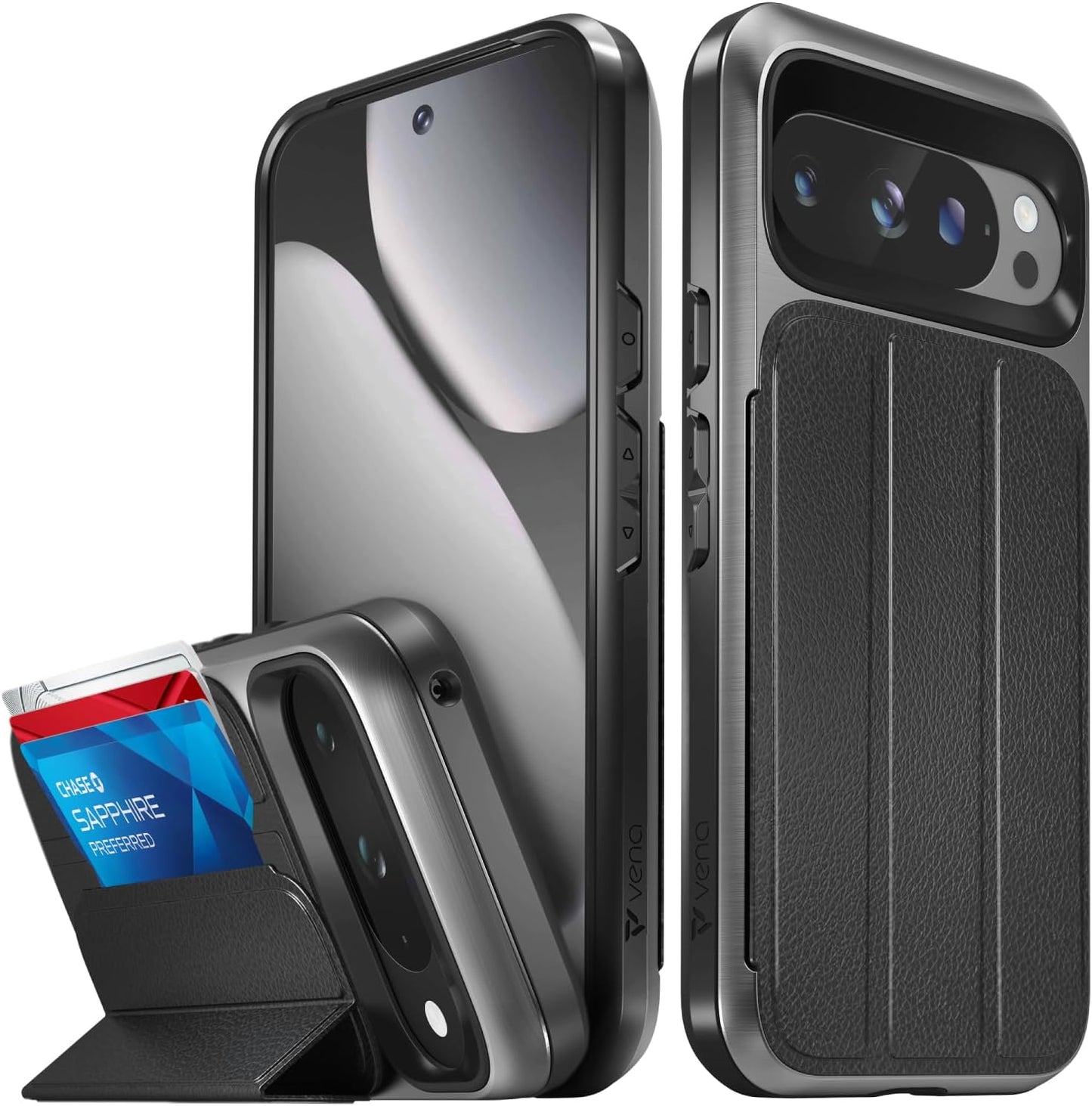VENA vCommute Wallet Case for Google Pixel 10 Pro XL - Black
