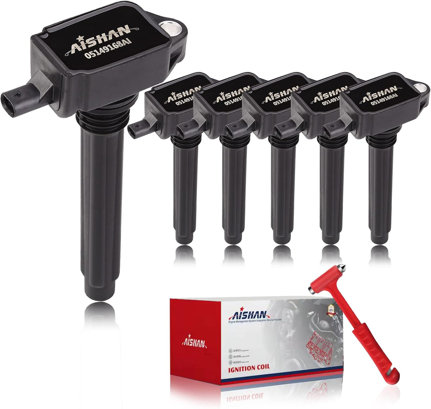 Set of 6 Ignition Coil Pack for Dodge Jeep Chrysler Vehicles