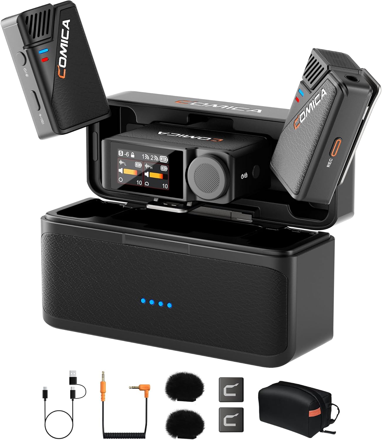 COMICA BooMax Wireless Lavalier Microphone for iPhone and More