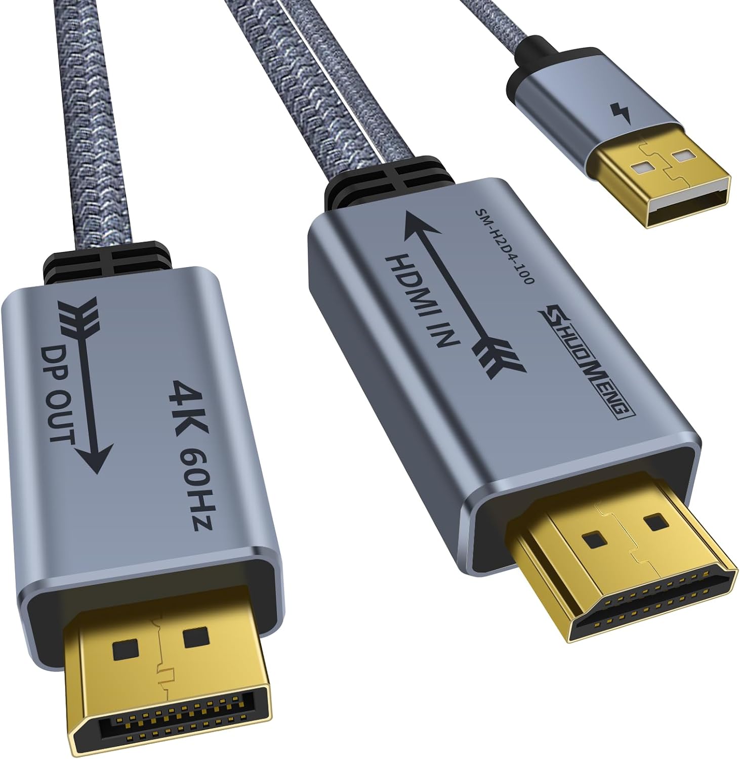4K@60Hz HDMI to DisplayPort Adapter - Ultimate Gaming Compatibility