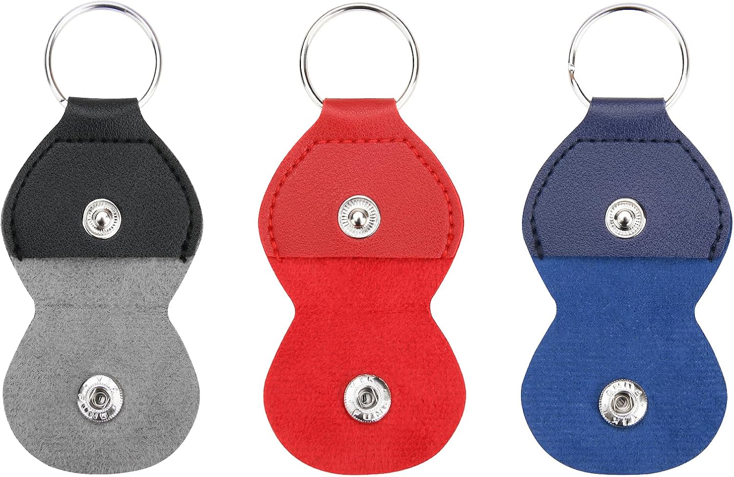 CM PU Leather Guitar Pick Holder Trio