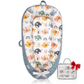 Organic Cotton Baby Lounger - Reversible Portable Nest for Daytime Use