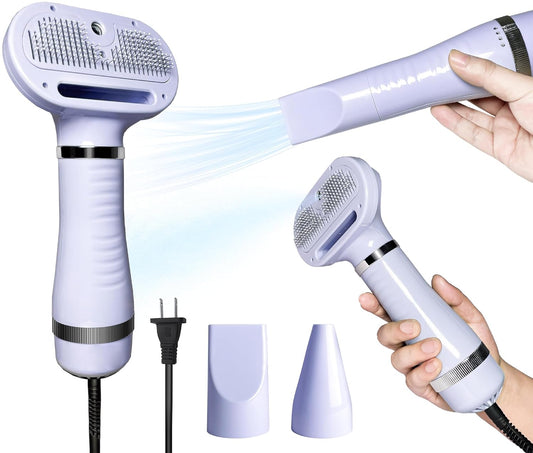 3-in-1 Portable Cat Grooming Brush - Shedding Hair Dryer