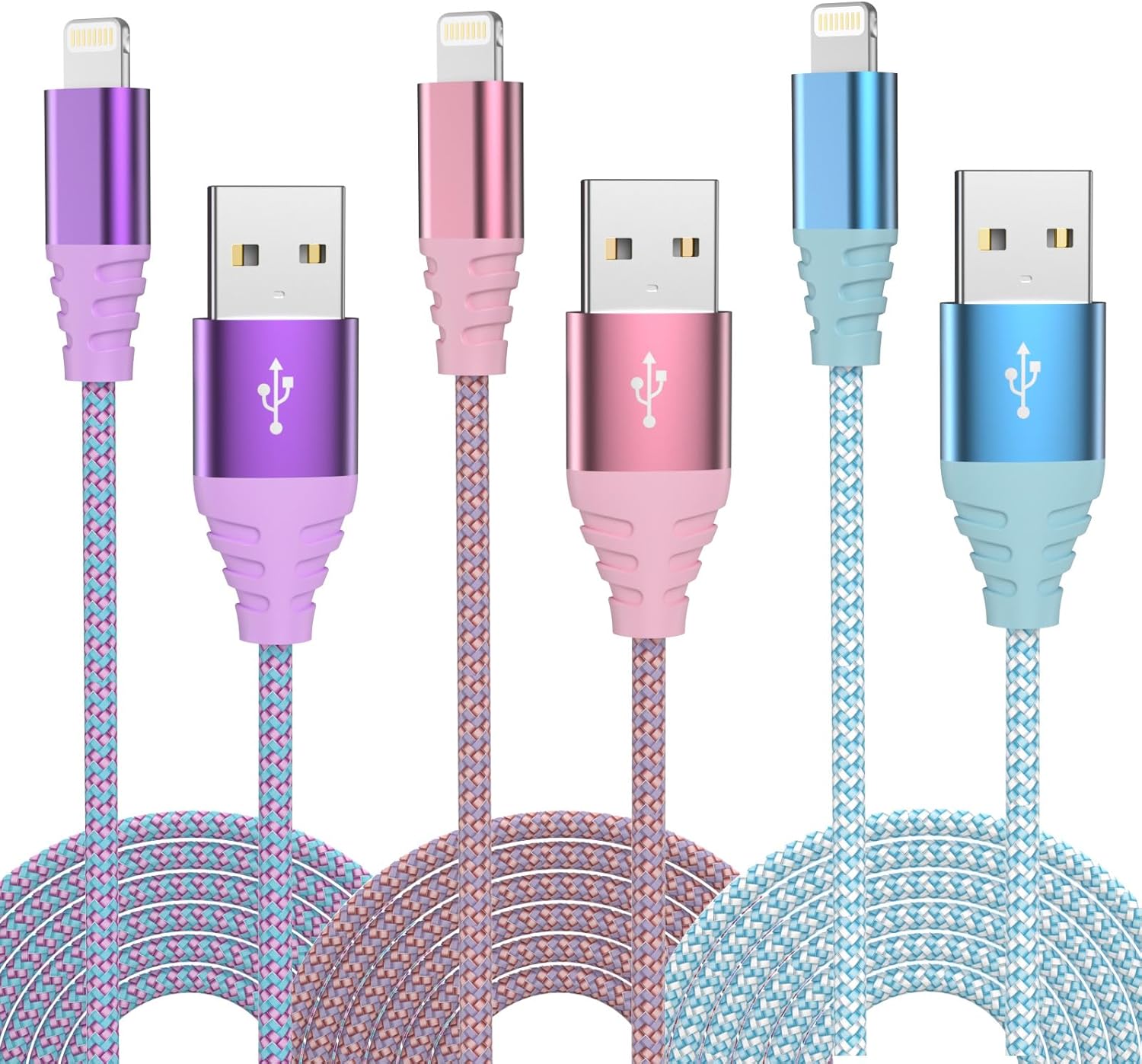 Fast Charge 3pk 6FT MFi Lightning Cables <Brand>