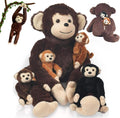 5 in 1 Monkey Stuffed Animal with Babies by Youthfuljive