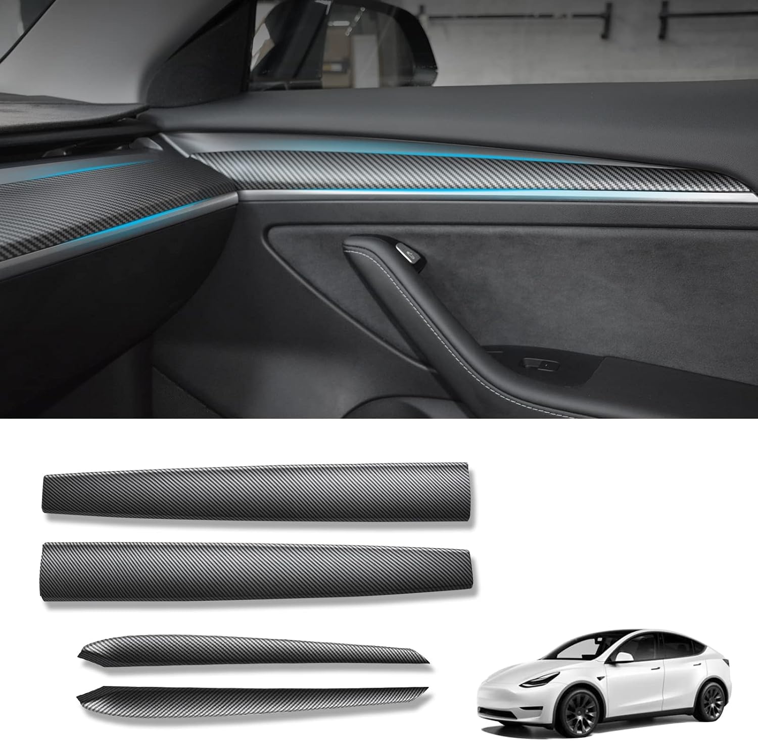 KKTR-CAR Dashboard Cover Wrap for Tesla Model 3 and Model Y