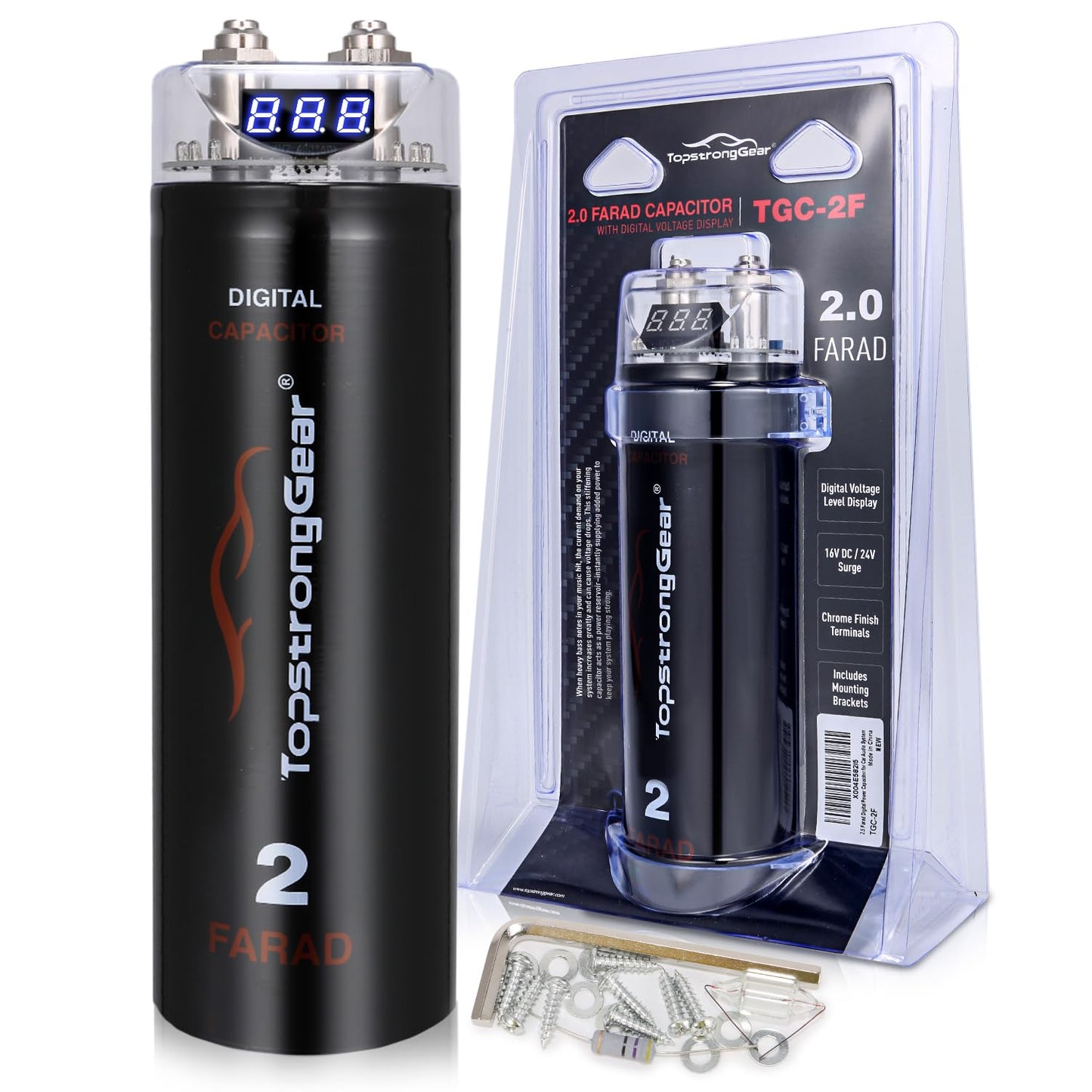 2 Farad Digital Power Capacitor for Car Audio System Upgrade
