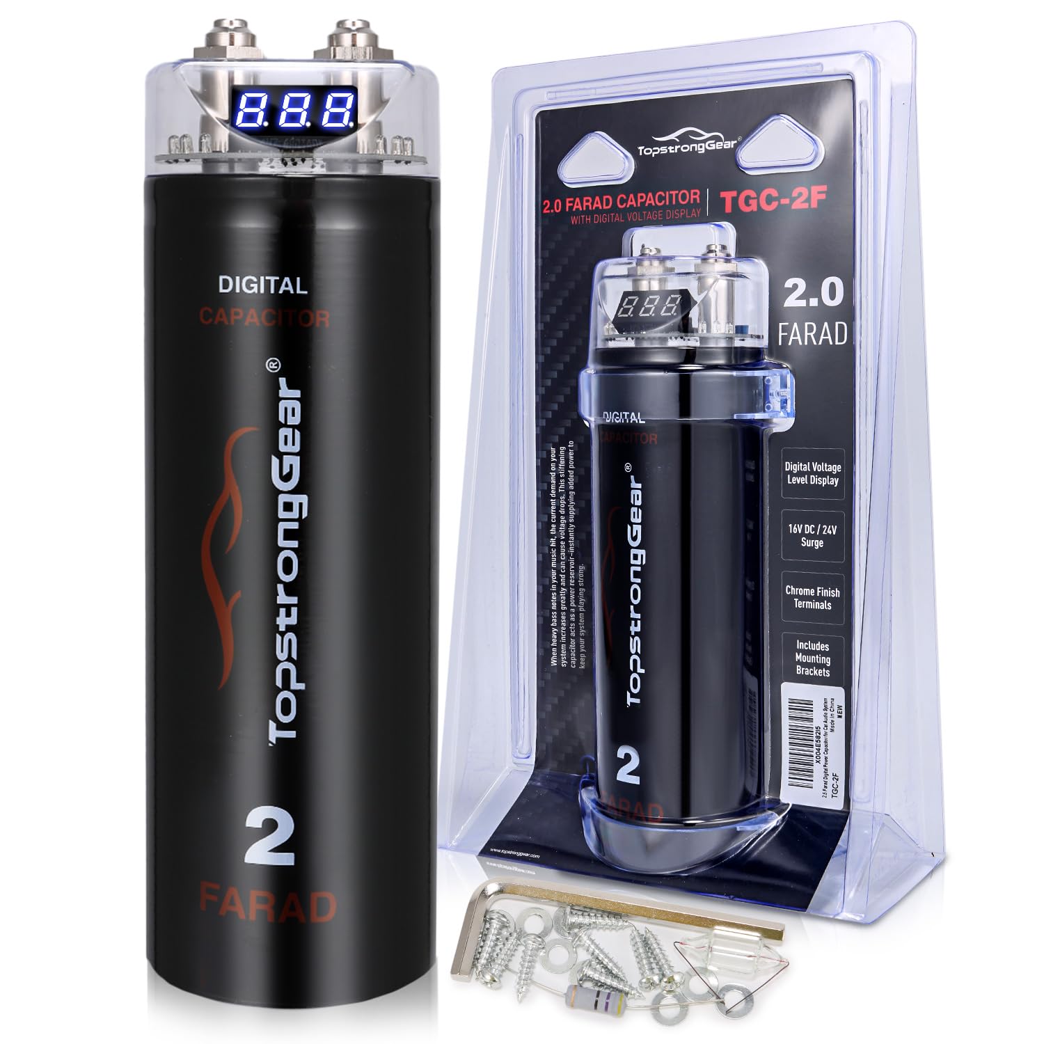 2 Farad Digital Power Capacitor for Car Audio System Upgrade