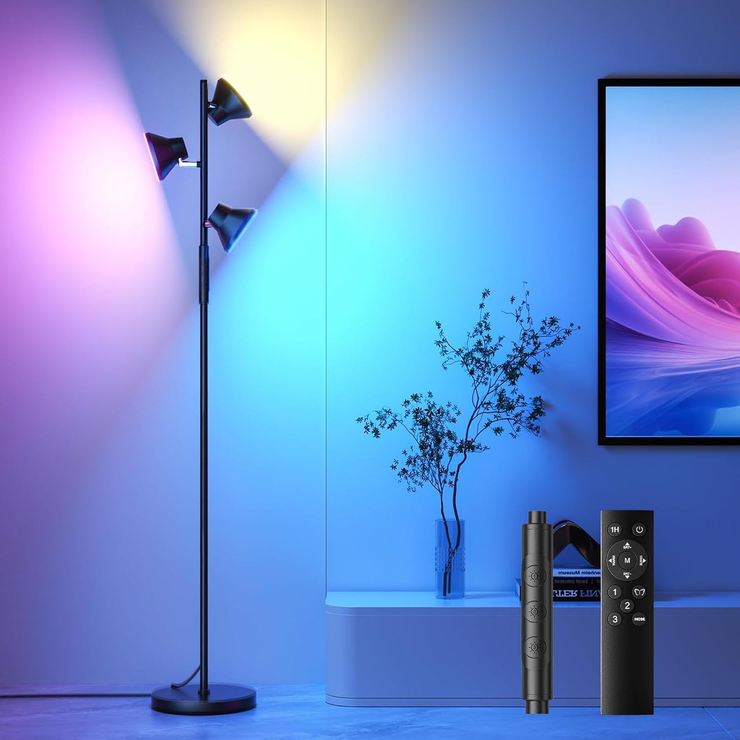 RGB Color Changing Floor Lamp with Remote Control for Any Room