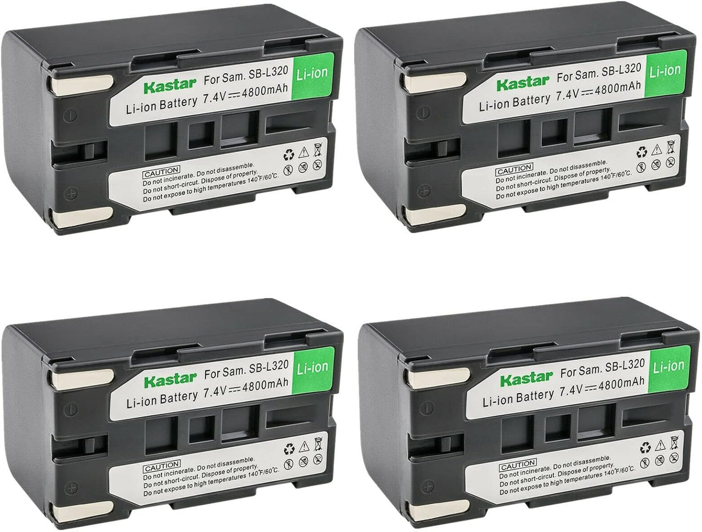 Kastar SB-L320 Battery 4-Pack Replacement for Mamiya Cameras