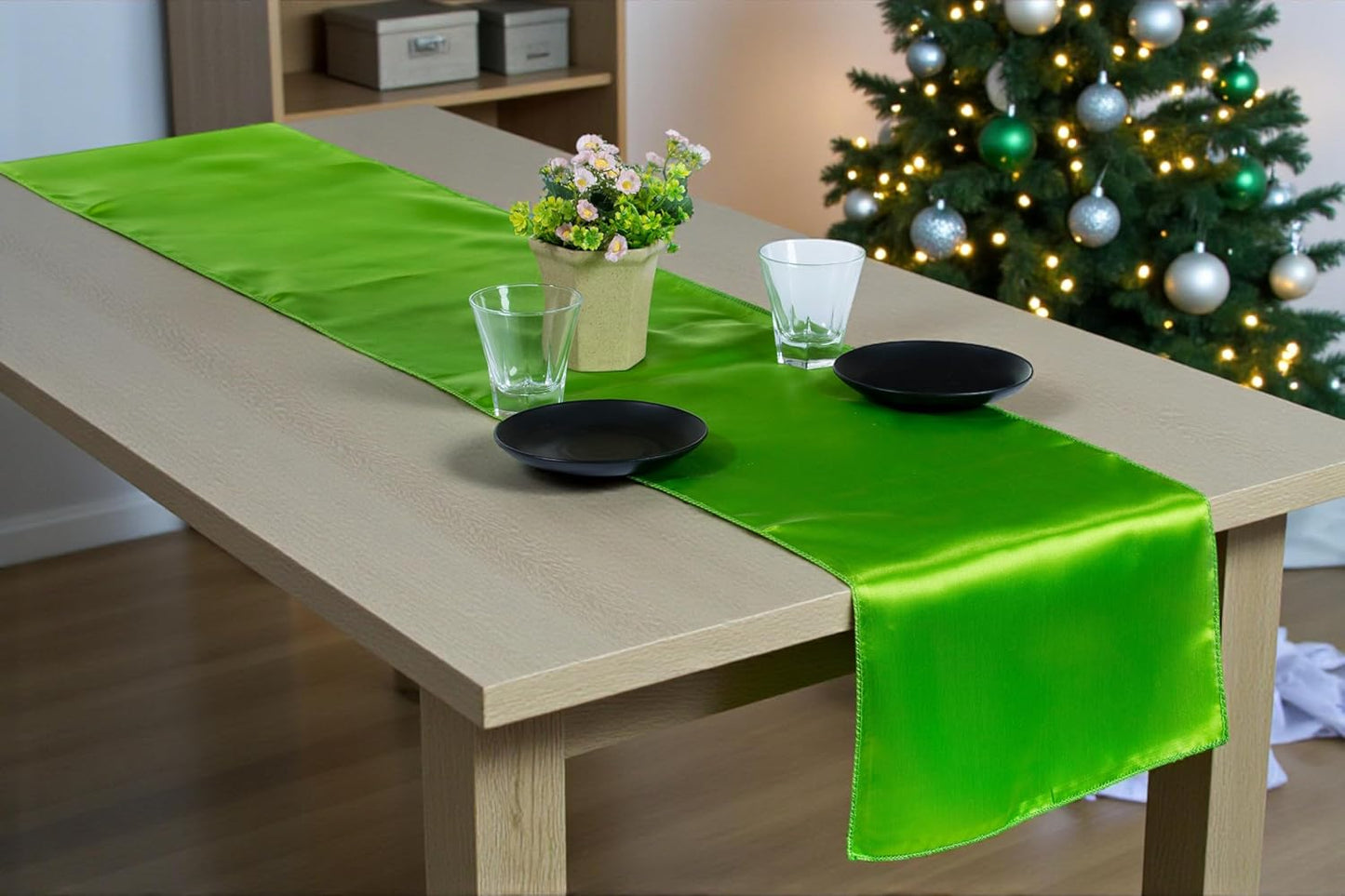 MDS Christmas Satin Table Runners - Perfect for Any Occasion