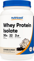 Whey Protein Isolate Cookies N Cream 2 Pounds - High Protein Blend
