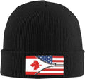 USA American Flag Knit Beanie Hat - Warm Unisex Winter Stocking Cap