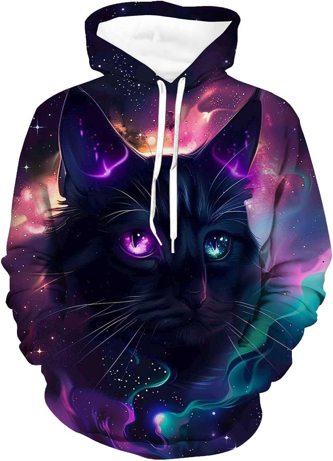 3D Print Unisex Hoodie with Big Pockets for Men - Stay Cozy!