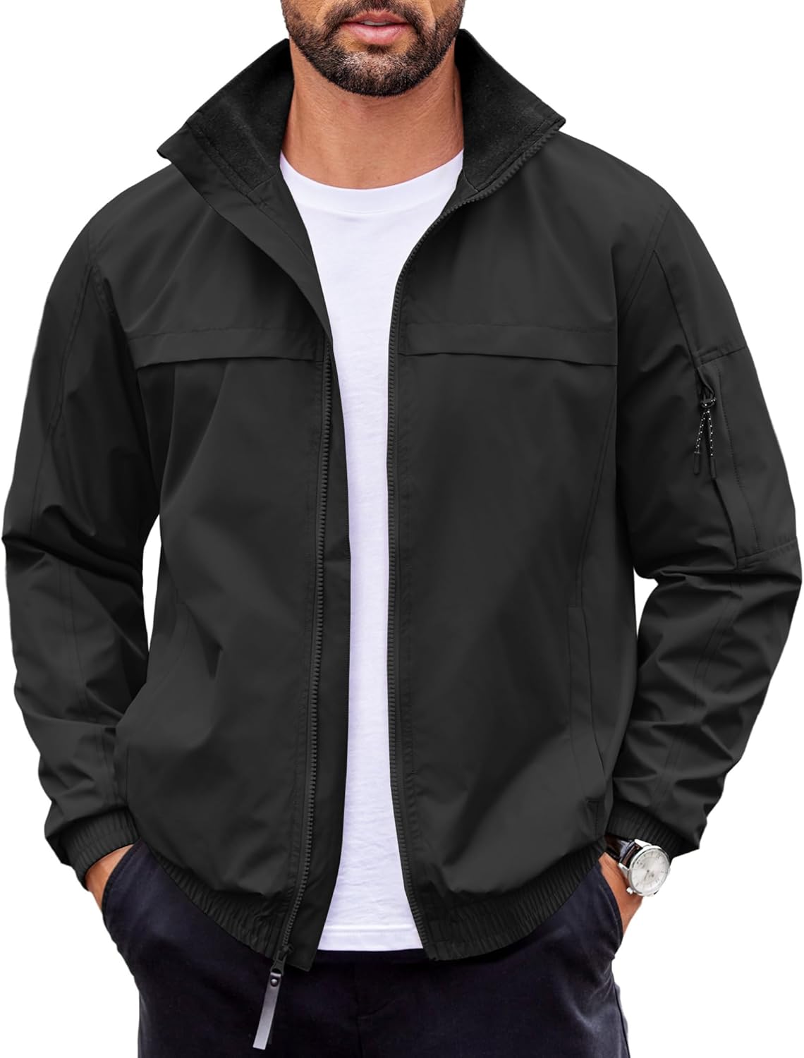COOFANDY Mens Lightweight Bomber Jacket for Fall Outdoor Use