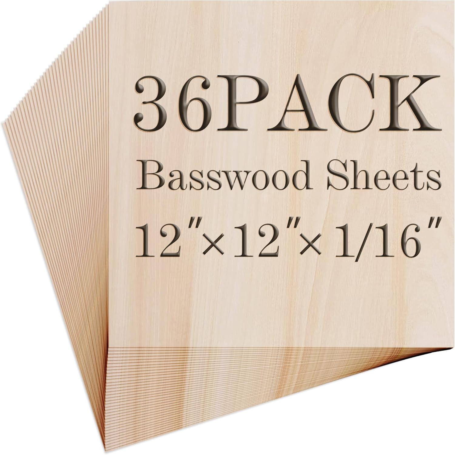 Balsa Wood Sheet 36Pack for Laser Cutting and Crafting Projects