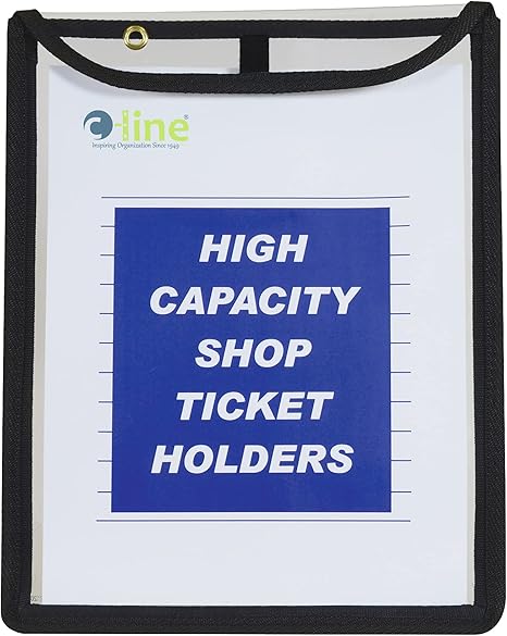 C-Line High Capacity Stitched Shop Ticket Holders for Documents