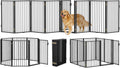 Metal Freestanding Dog Gate with Door 160in Extra Wide - Stable Pet