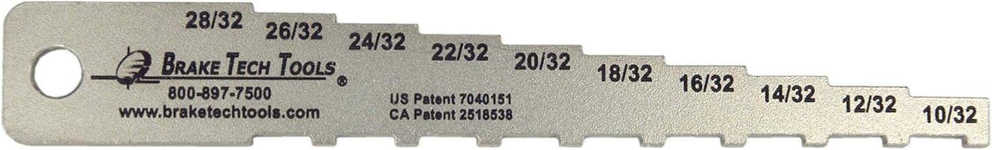Pocket Tech 32Nds Gauge for Accurate Brake Maintenance Inspections