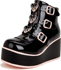 LUCKY STEP Women Platform Chunky Ankle Boots - Style with Comfort