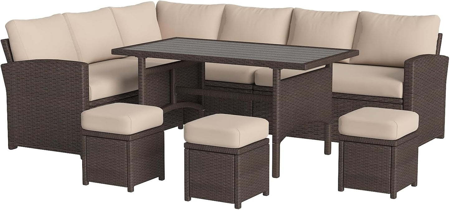 U-MAX 7 Piece Outdoor Patio Furniture Set for Stylish Comfort