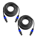 Speakon to Speakon 100 ft Cable Pair - Professional Twist Lock