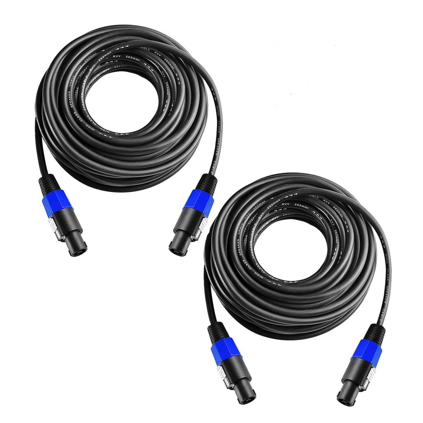 Professional Speakon to Speakon Cables for Audio Amplifiers