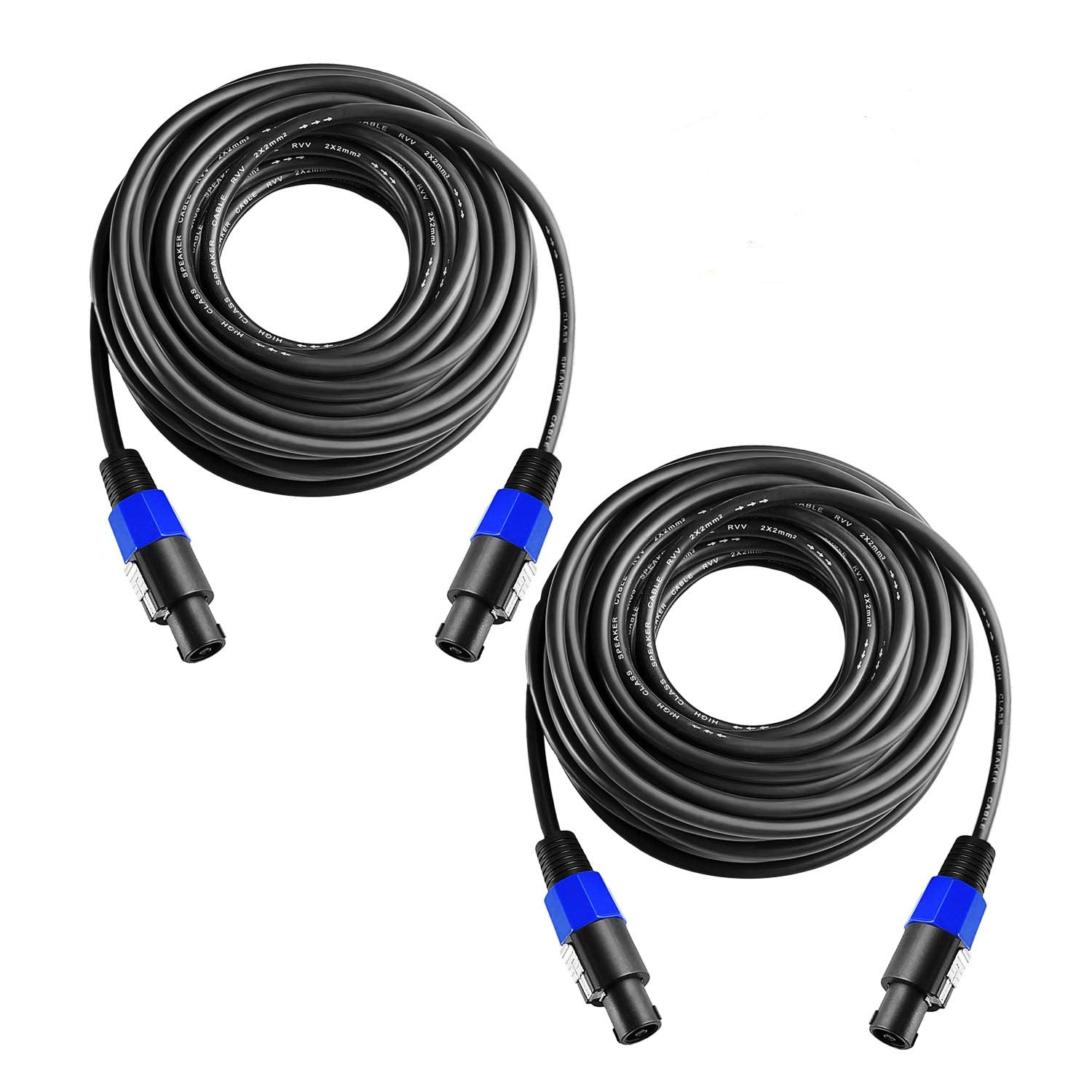 Professional Speakon to Speakon Cables for Audio Amplifiers
