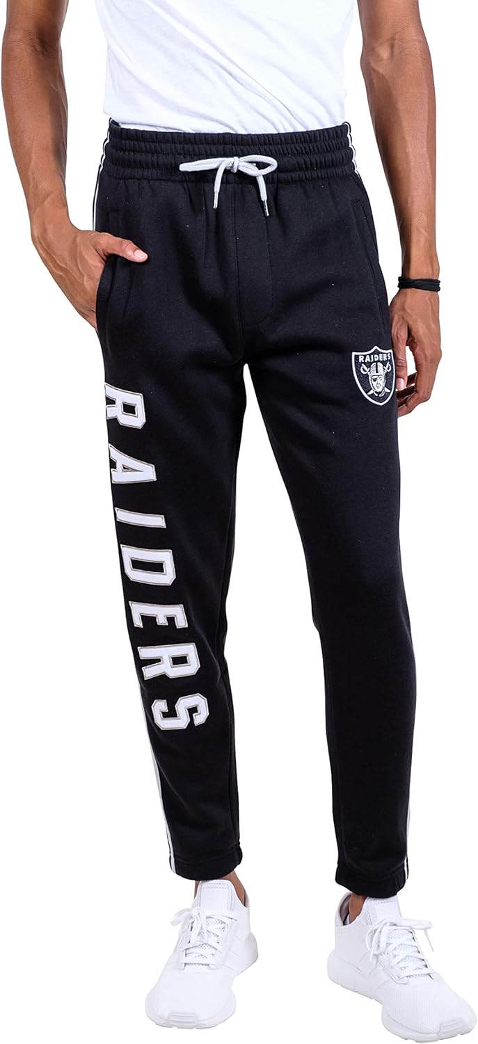 Ultra Game Men's NFL Official Active Super Soft Fleece Joggers