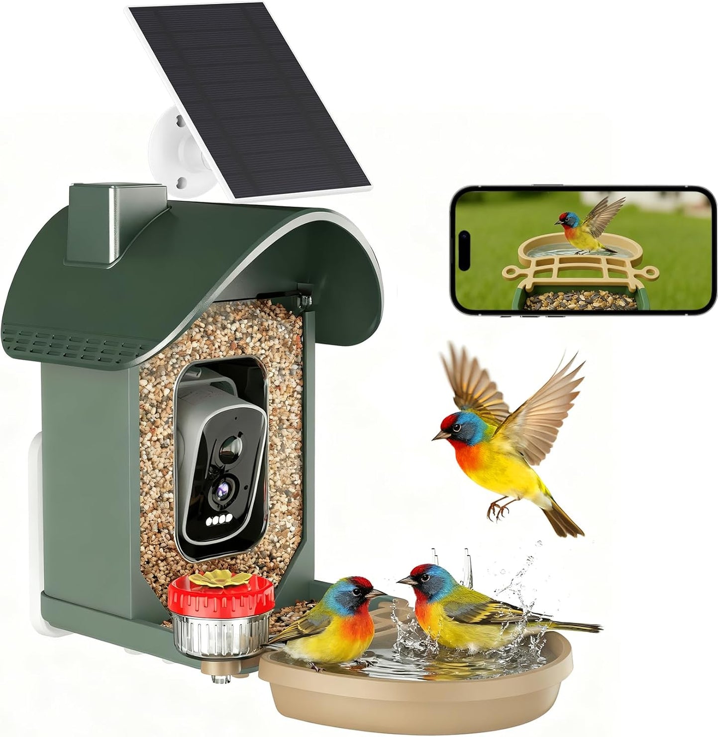 ChirpingPal AI Smart Bird Feeder with Camera & Night Vision